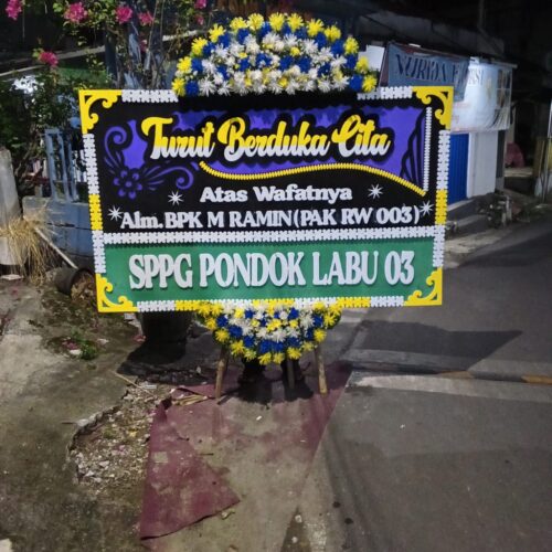 Papan Bunga Duka Cita 002