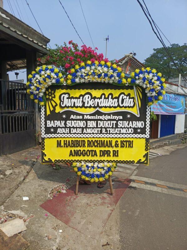 Papan Bunga Duka Cita 007